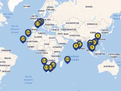 Mapa plavby