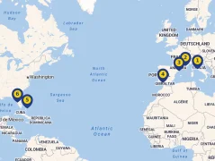 Mapa plavby
