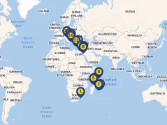 Mapa plavby